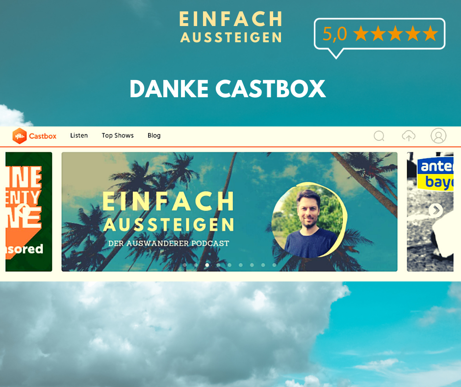 Castbox empfiehlt EINFACH AUSSTEIGEN den Auswanderer Podcast 